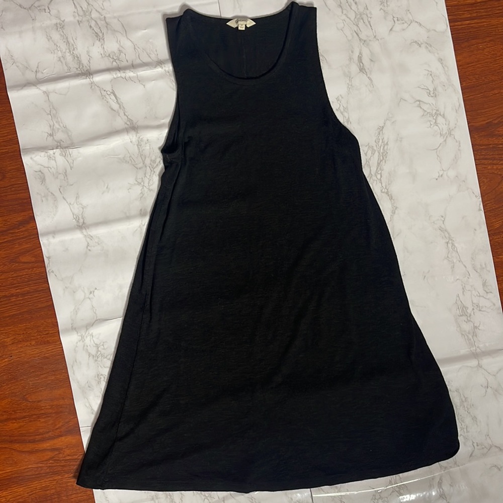 Madewell high point black tank dress medium - Picture 5 of 9